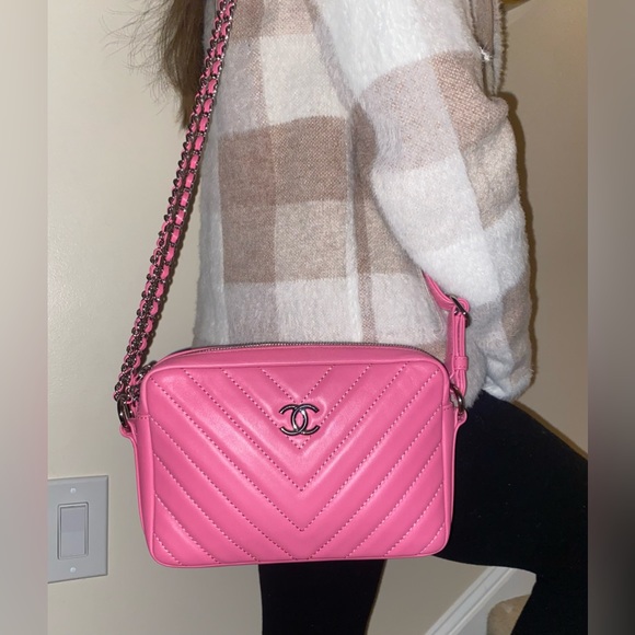 CHANEL Bags New Chanel Promenade Camera Crossbody Bag Chevron